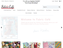 Tablet Screenshot of fabriccafe.com